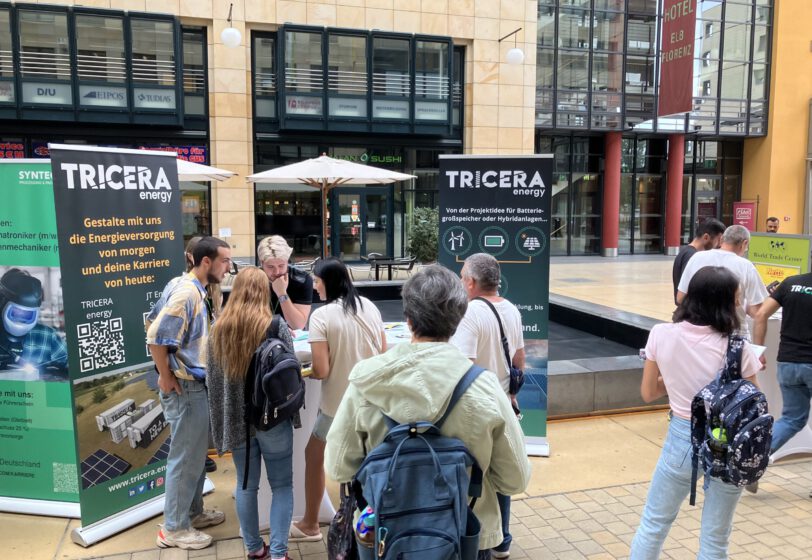 Stand von TRICERA energy auf der Interkulturellen Jobmesse in Dresden