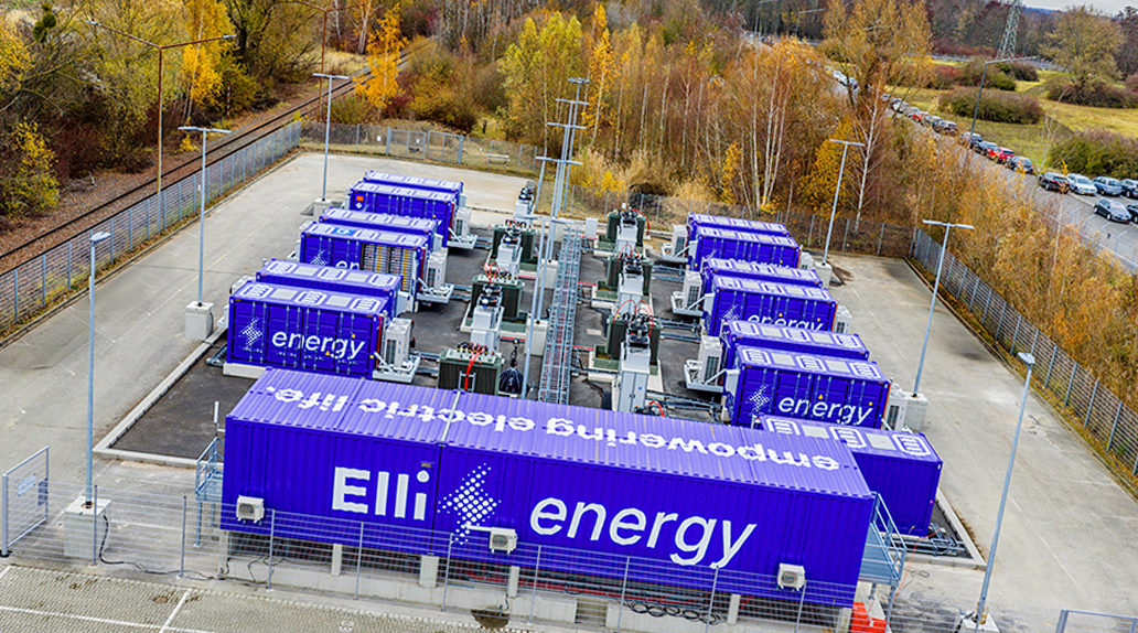 batteriespeicher_elli_salzgtter_drohne_aufmacher Drohnenaufnahme des Batteriespeicher-Systems der TRICERA energy bei der Elli in Salzgitter