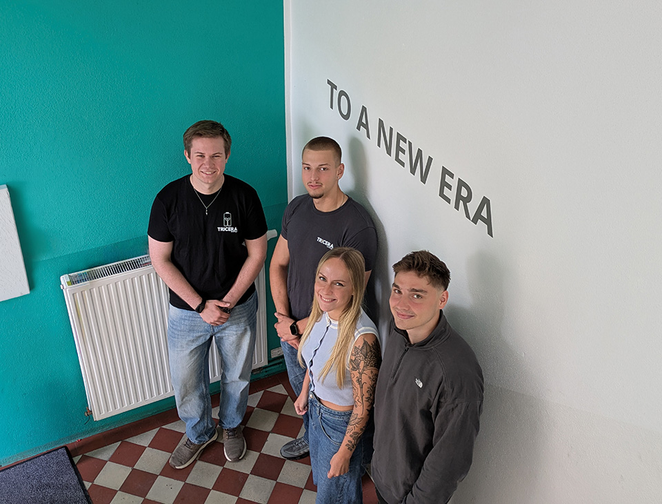 Die Auszubildenden und ihre Ausbilder zum Start der Ausbildung bei der TRICERA energy